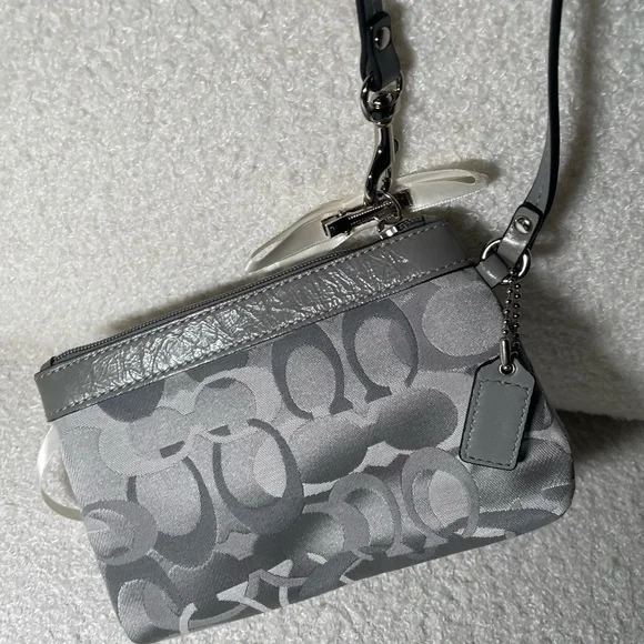 Coach Grey Wristlet - Picture 3 of 4